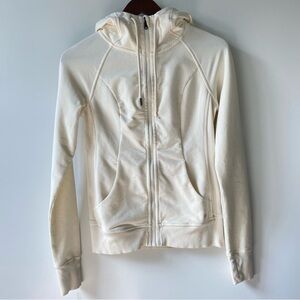 CRZ YOGA Cream Zip-Up Hoodie XS